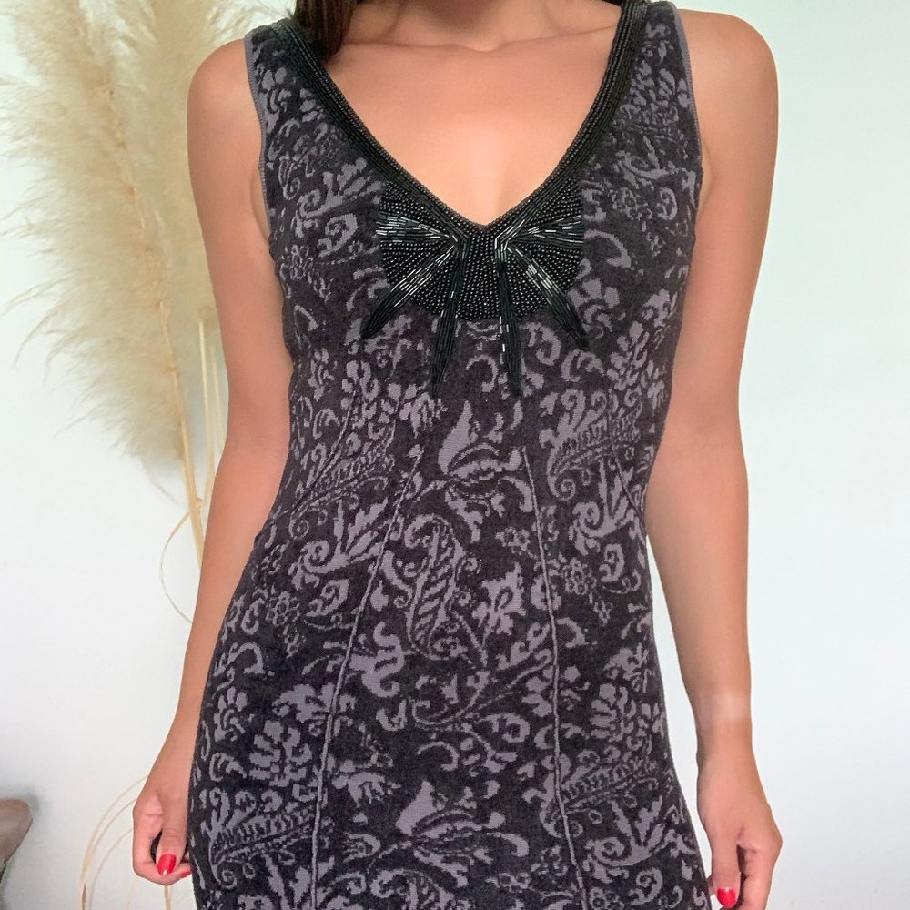 Free People vintage Black and beaded Dress